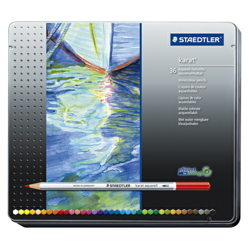 [ステッドラー]水彩色鉛筆カラト アクェレル　36色セット【125 M36】