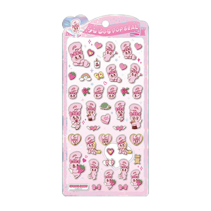 エスターバニー　うるちゅるポップシール　リボンバニー柄　135096　[M便 1/4]のサムネイル