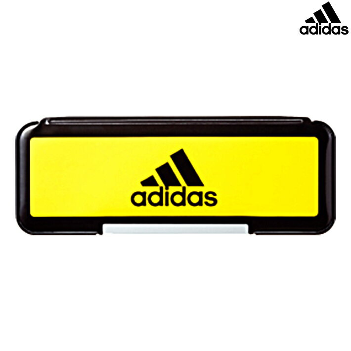 adidas＜アディダス＞　筆箱　両面開き　黄黒　4902778241769　新入学文具　[M便 1/2]