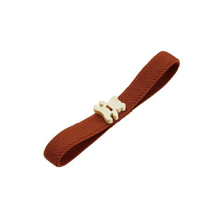 [20%OFF]　木製マスコット付きランチベルト　くま　茶　KVW1　[M便 1/1]