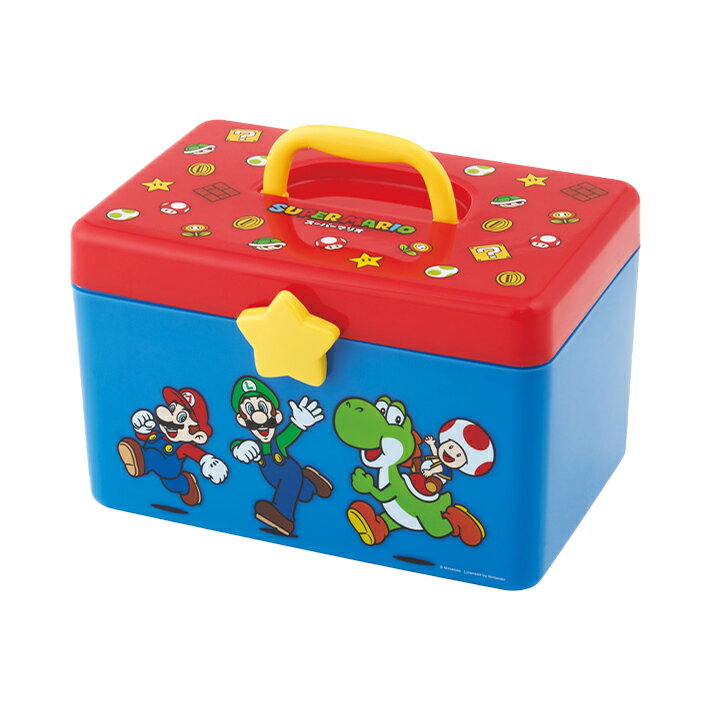 [20%OFF]　スーパーマリオ　持ち手付きストレージボックス　仕切りトレー付き　BO5のサムネイル