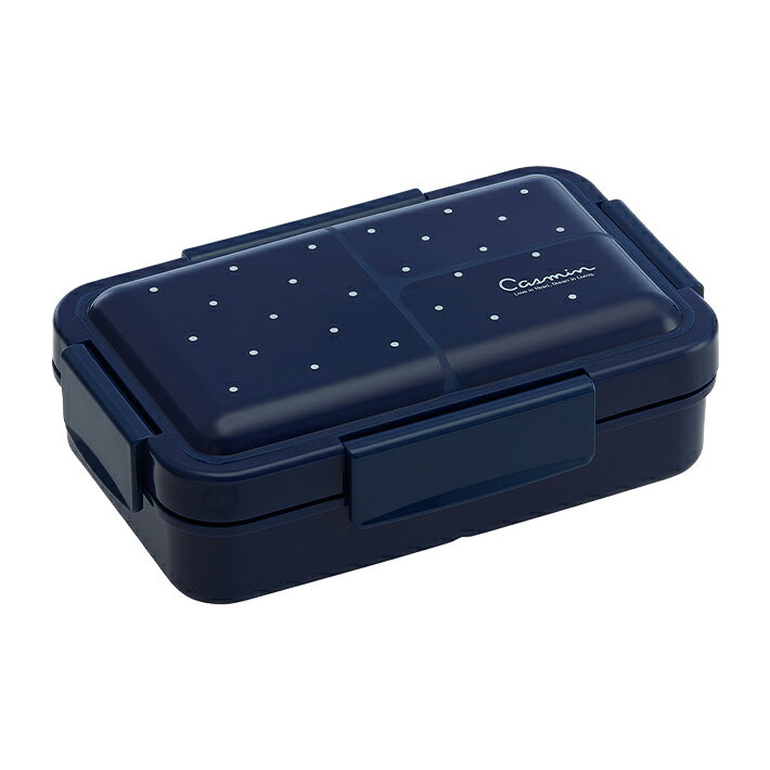 キャスミン　抗菌パッキン一体型4点ロックふわっと弁当箱　550ml　ネイビー　PALT6AG　2022 [M便 1/1]