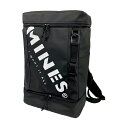 ターポリン2層式BOXリュック 27L MINES柄 ブラック 107457