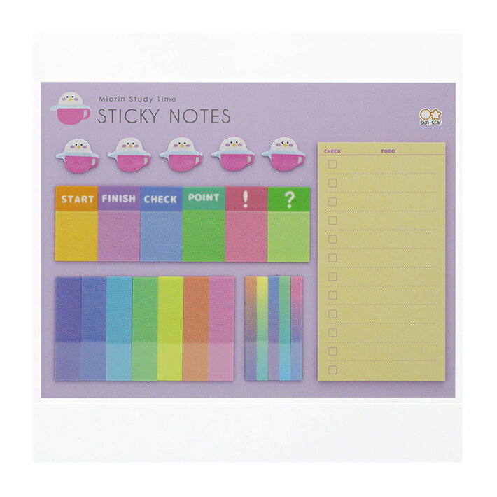 付箋セット　みおりんStudy Time　D柄　4901770679792　[M便 1/8]のサムネイル