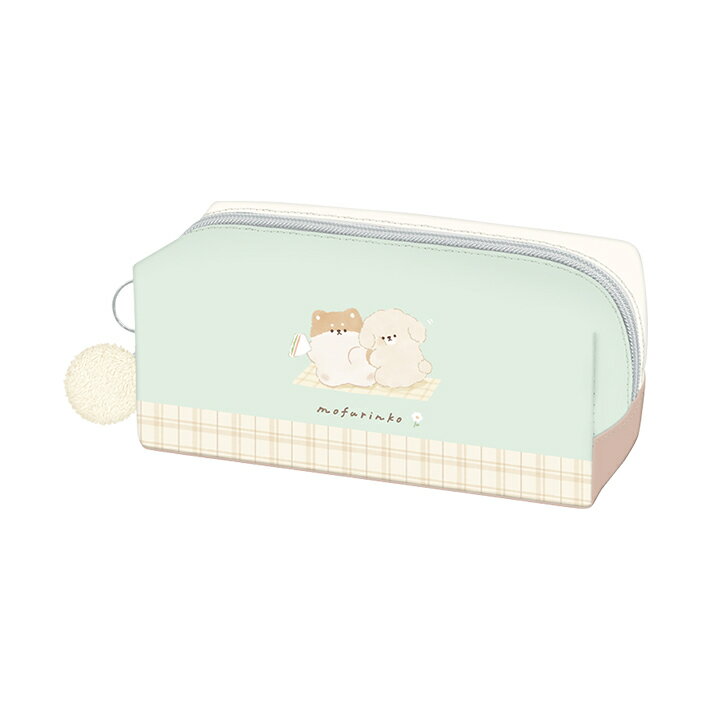 ボックスペンケース　もふりんこ柄　111686　[M便 1/1]