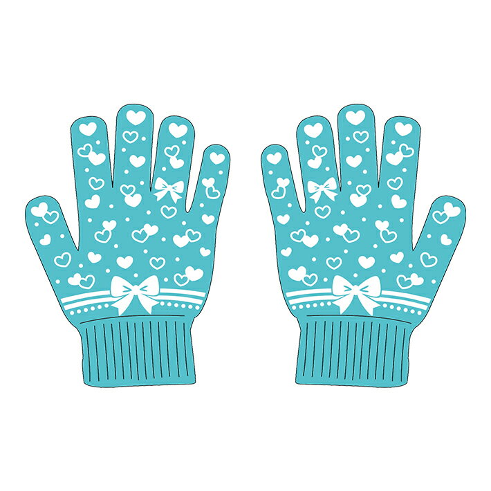 ピッコリーノ　軍手　ハートグローブ柄　[No.615002300]　新入学文具　[M便 1/2]のサムネイル