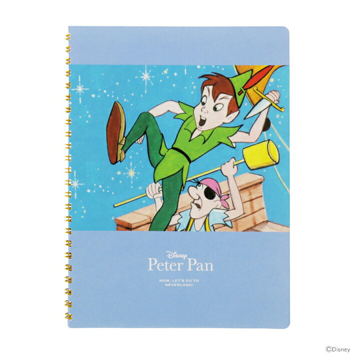ディズニー　ピーターパン　Wノート　A5　レトロアート　4901770713779　[M便 1/1]　[disneyzone]