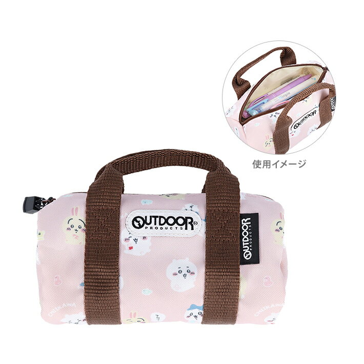 ちいかわ　アウトドアプロダクツ　ペンケース　ロールボストンバッグ型　ピンク　4901770720678のサムネイル