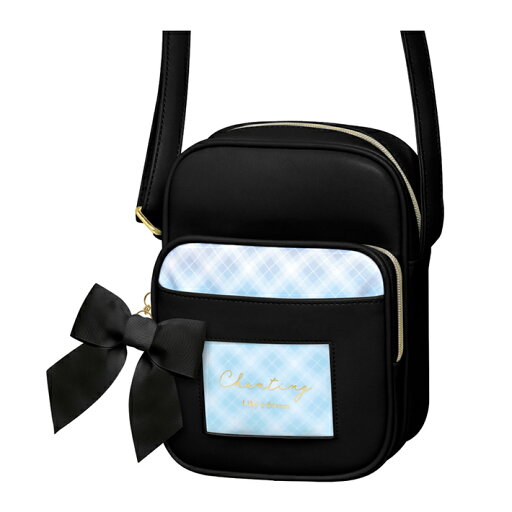 ジュニアミニショルダーバッグ タテ ブラック 117468 ジュニアミニショルダーバッグ タテ ブラック 117468