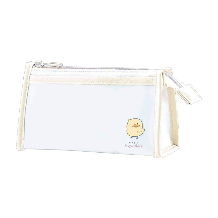 三角ポケットペンケース　ひよちっく柄　119710　[M便 1/1]