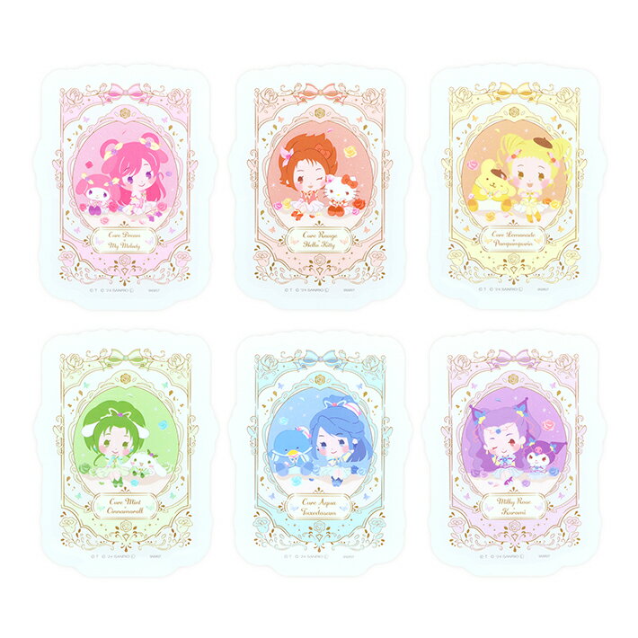 Yes！プリキュア5 GOGO！×サンリオキャラクターズ ステッカー 6柄 [M便 1/100]