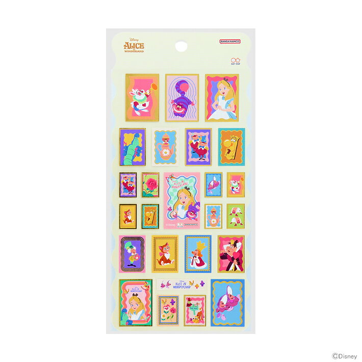 ディズニー　ふしぎの国のアリス　シール　整列柄　4901770784106　[M便 1/12]　[disneyzone]