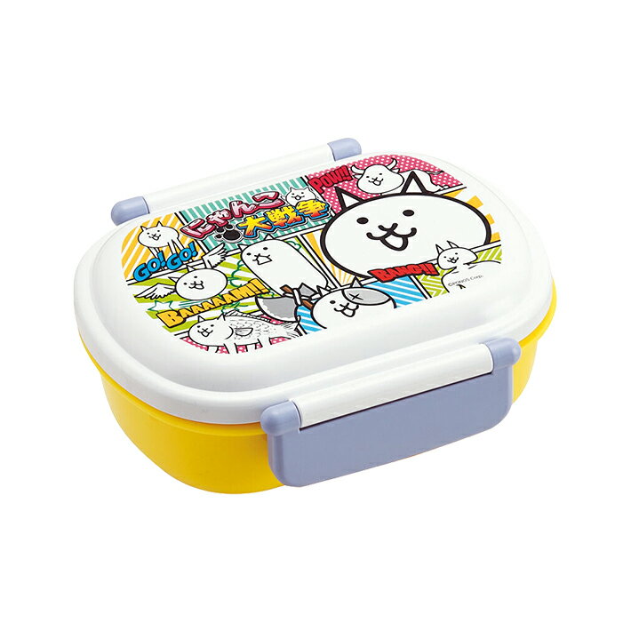 【最大2000円OFFクーポン＆ポイント最大10倍】にゃんこ大戦争　抗菌食洗機対応ふわっとフタタイトランチボックス　360ml　QAF2BAAG　[M便 1/1]