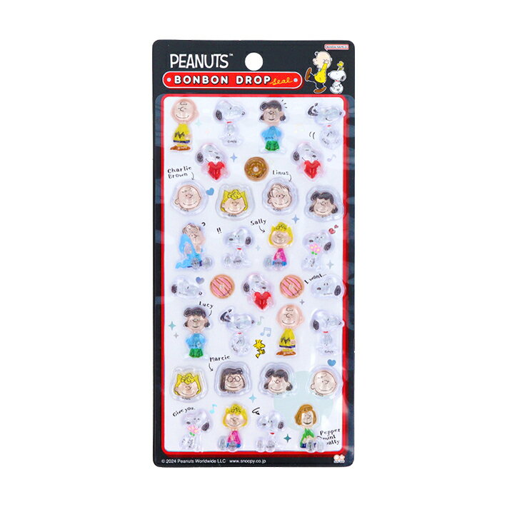 スヌーピー　ボンボンドロップシール　A柄　4901770777078　[M便 1/6]のサムネイル