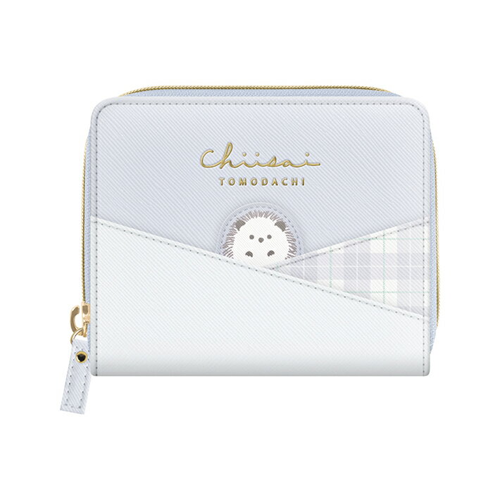 ぴょこふれ　二つ折り財布　ハリネズミ柄　129765　[M便 1/4]