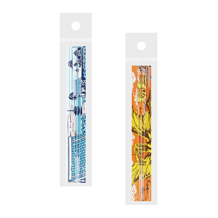 ゴジラ　クリア箸　21cm　JAPANESE ART　2柄　[M便 1/6]