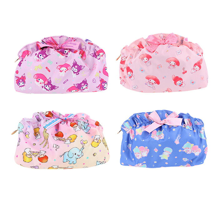 サンリオキャラクターズ　フリルポーチ　4柄　[M便 1/1](4)