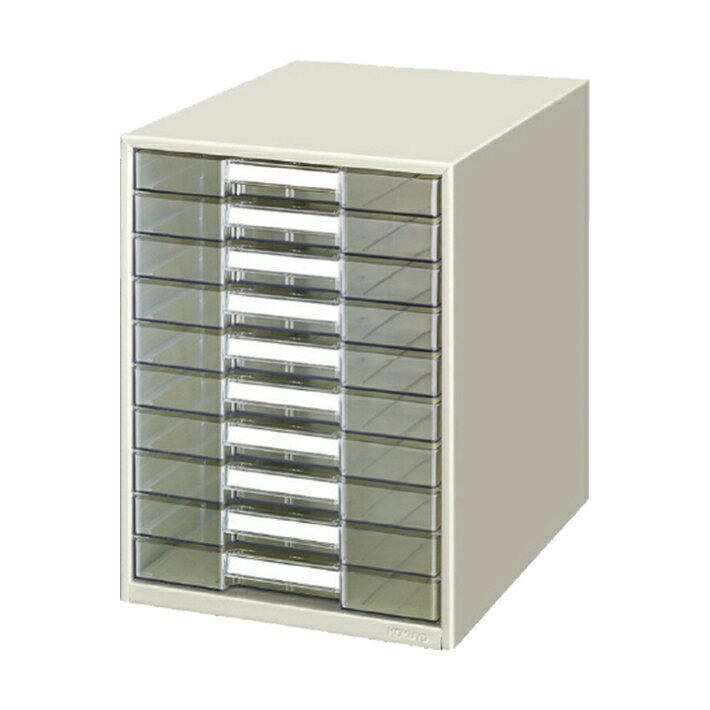 コクヨ レターケース 透明プラスチック 引出しタイプ B4タテ 浅型10段 LC-BG110M 4901480413976