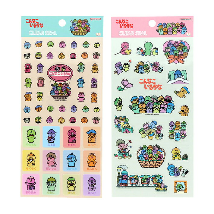 こんなこいるかな　クリアシール　2柄　[M便 1/36]のサムネイル