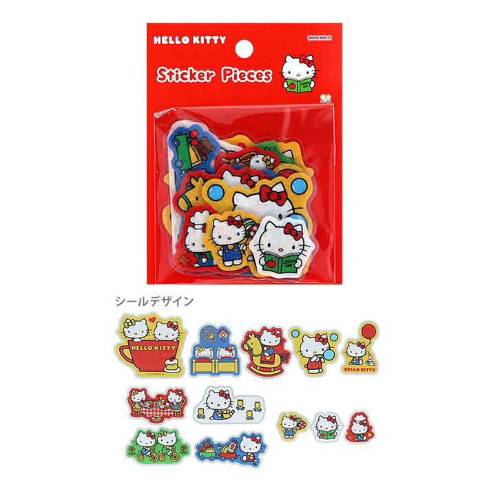 ハローキティ　フレークシール　レッド　4901770646589　[M便 1/24]のサムネイル