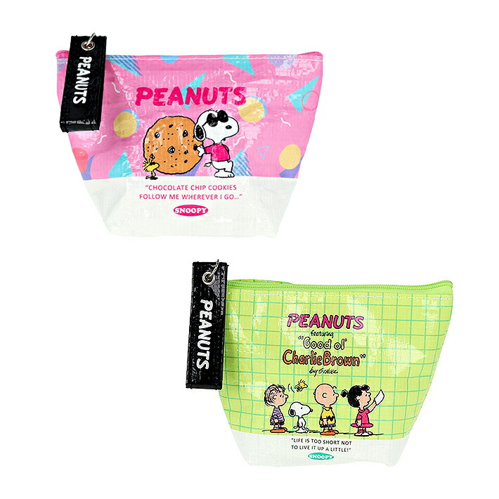 スヌーピー　ポリエチレンポーチ　2柄　[M便 1/1]