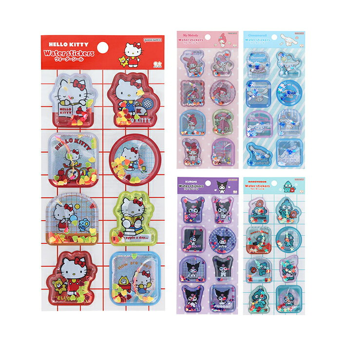 サンリオキャラクターズ　ウォーターシール　5柄　[M便 1/6]のサムネイル
