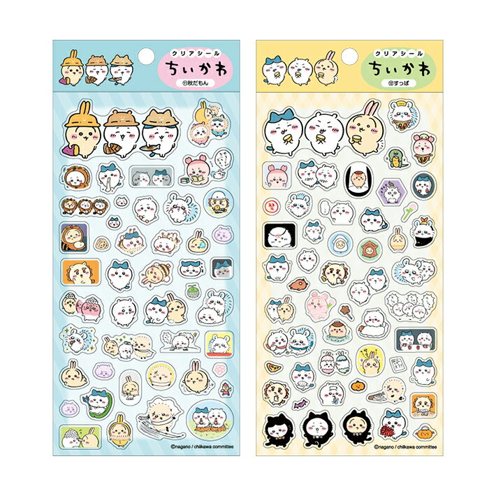 ちいかわ　クリアシール　2柄　[M便 1/36]［予約販売2026年1月末頃発送予定］のサムネイル