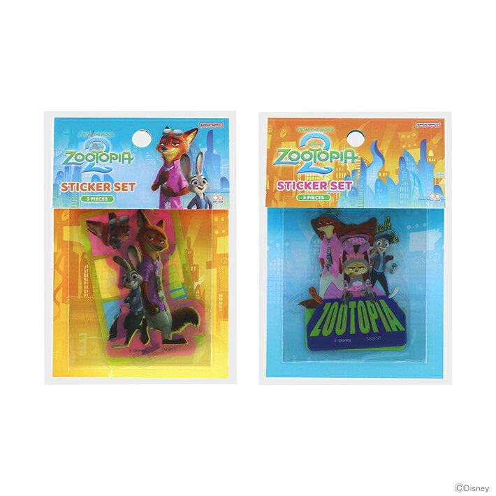 ディズニー　ズートピア　ステッカーセット　2柄　[M便 1/36]　[disneyzone]のサムネイル