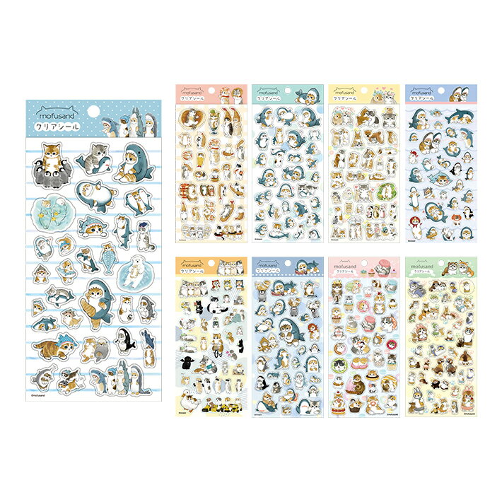 mofusand　クリアシール　9柄　[M便 1/36]［予約販売2026年1月末頃発送予定］のサムネイル