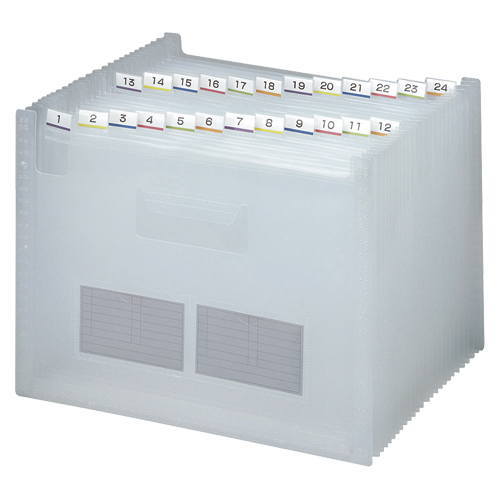 【メール便対応不可】テージー ドキュメントファイルのび〜る2 25ポケット FD-247-17