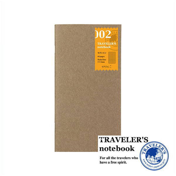 【メール便対応可】「TRAVELER'S notebook(トラベラーズノート)」 002 リフィル セクション (レギュラーサイズ) 14246006