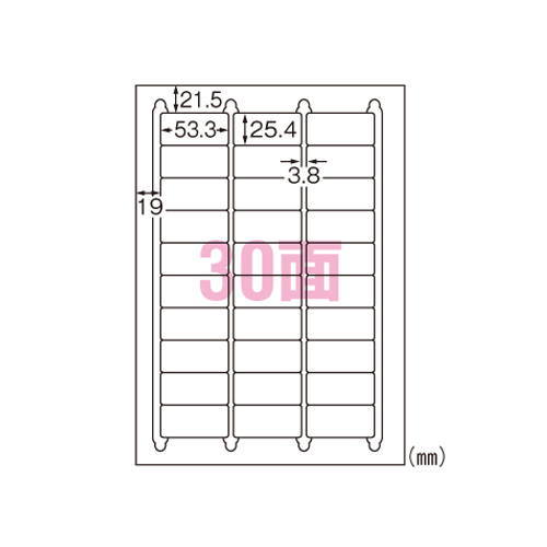【メール便対応可】【エーワン】　特殊素材ラベル　レーザープリンタ　水に強いタイプ　マット紙・ホワ..