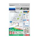 【メール便対応可】【エーワン】 マルチカード 名刺10面 標準 白無地(白無地) 51281
