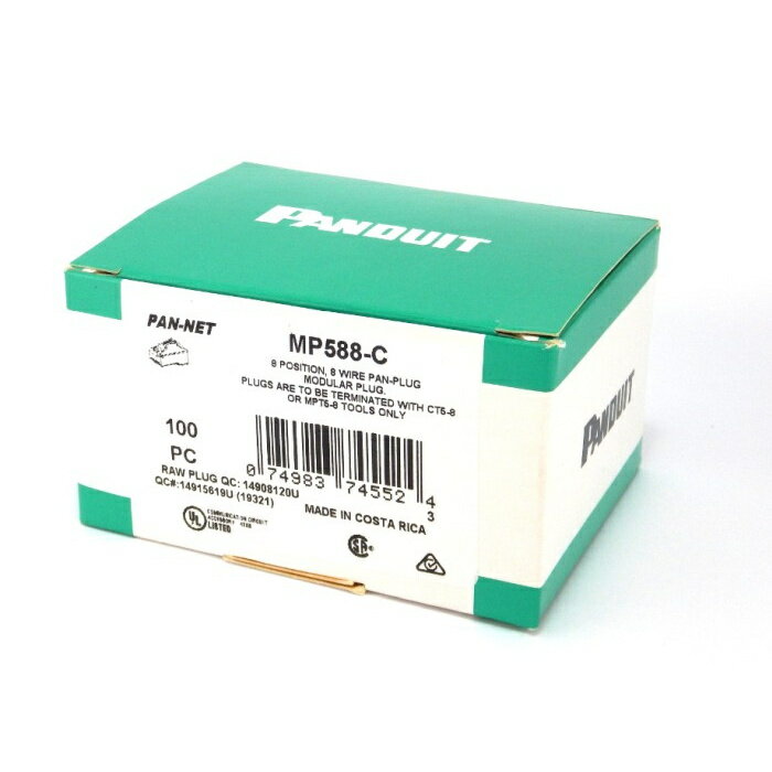 PANDUIT CAT5E RJ45プラグ 10...の商品画像