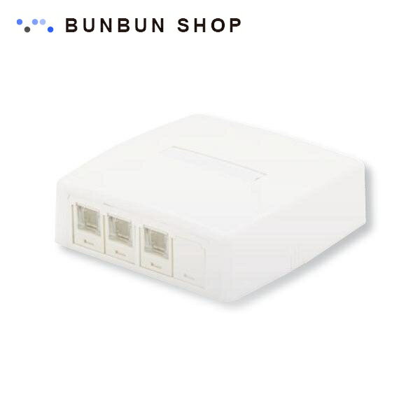 PANDUIT CAT5E 3個口 スプリングシャッター付ローゼットキット JOQ3BH500