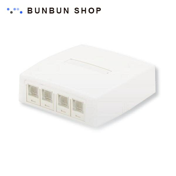 PANDUIT CAT5E 4個口 スプリングシャッター付ローゼットキット JOQ4H500