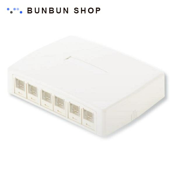 PANDUIT CAT6 6個口 スプリングシャッター付ローゼットキット JOQ6H600