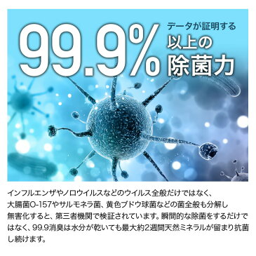 ウイルス対策 感染予防 除菌 除菌消臭スプレー 99.9 除菌スプレー 空間除菌 消臭 空気感染 強力除菌 手指消毒 衣類消臭 介護用除菌スプレー 350ml 天然成分100％ 無臭天然ミネラル成分で安心！ニオイの元を分解・消臭・除菌だから匂い戻りなし！