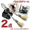 【名入れ無料・送料無料】ペット筆チャーム 2点セット【熊野製】犬の毛 筆 犬 猫 ペット 遺毛 形見 メモリアル チャーム 名入れ