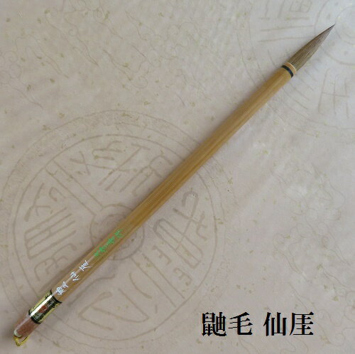 鼬毛仙崖(せんがい)/イタチ毛兼毫　楷書・行書　熊野で造る筆　学生　大人