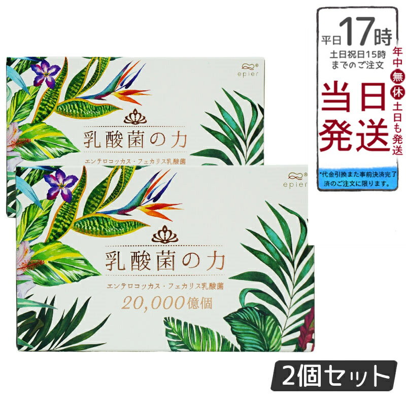 【2個セット】 エピエ 乳酸菌の力 epier FLORA COLLECTION 20000億個 250mg×60粒 国内正規品 賞味期限2025年2月