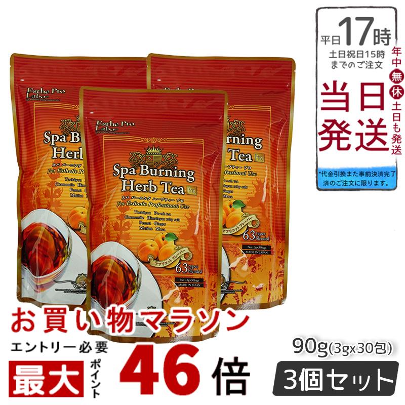 【3個セット】エステプロラボ スパ バーニング ハーブティー プロ 3g×30包 代謝系茶 賞味期限2024年1月