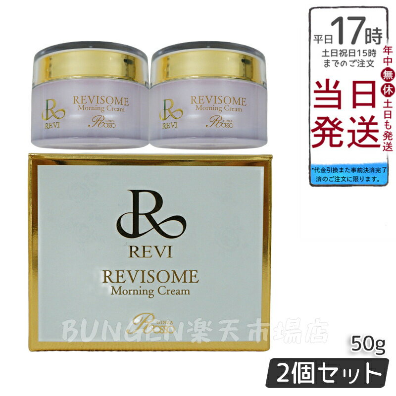 【2個セット】REVI ルヴィソーム モーニングクリーム 50g - 保湿とツヤを両立するオールインワンクリーム【銀座ロッソ限定】