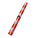 筆巻き/竹製 赤 290mm×200mm 3252351 竹製なので長持ちします!学童用、一般用ともにおすすめです。書道用品