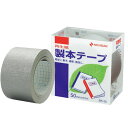 ニチバン/製本テープ<再生紙> 銀(BK-5010)幅50mm 長さ10m 仕様書や文書などの簡易製本、本やノートの補強・補修に便利! NICHIBAN