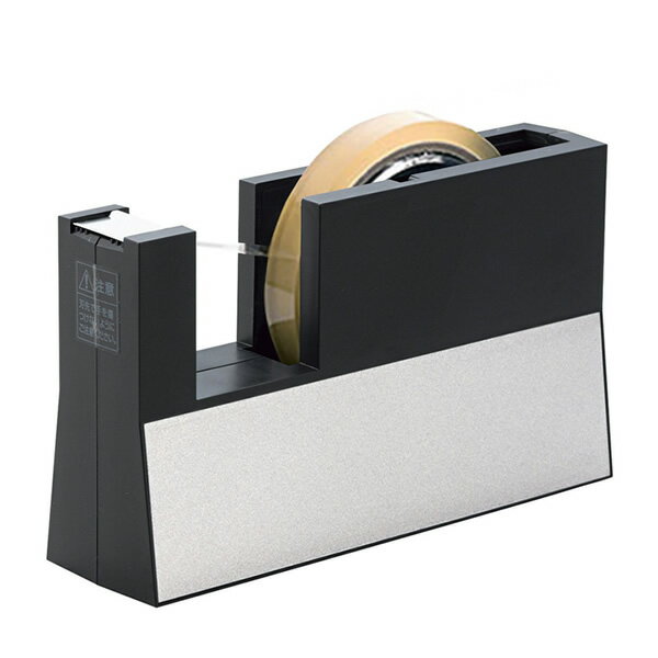 ニチバン／テープカッター　直線美大巻用 黒（TC-CB6） 切り口がまっすぐキレイ！　高いデザイン性、片手で使える操作性　※セロテープは付属しません　NICHIBAN