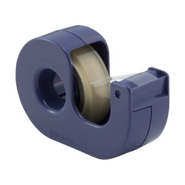 ニチバン／小巻カッター付 まっすぐ切れるタイプ 12mm幅 ブルー（CT-12DCB）テープの切り口がまっすぐきれいに！ NICHIBAN