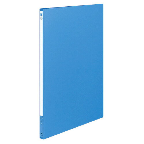 コクヨ／レターファイル・色厚板紙（フ-554B）青　2穴　収容枚数120枚　スライドコマが固定されてセットしやすい！ KOKUYO