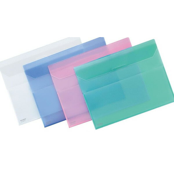 全4色！コクヨ／クリヤーホルダー キャリー PP A4（フ-770）ファイル　サイド・底部についているマチで..