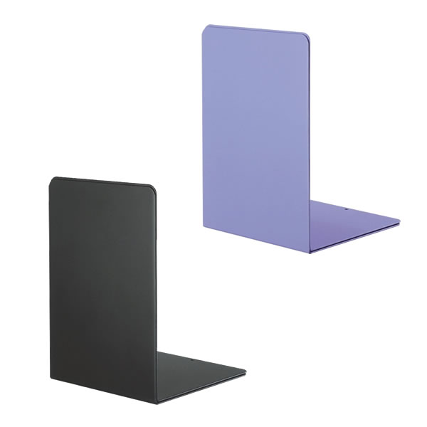 【全2色】ナカバヤシ／ブックエンド　Lタイプ　Lサイズ (BE-L302M) すべり止め付 Nakabayashi